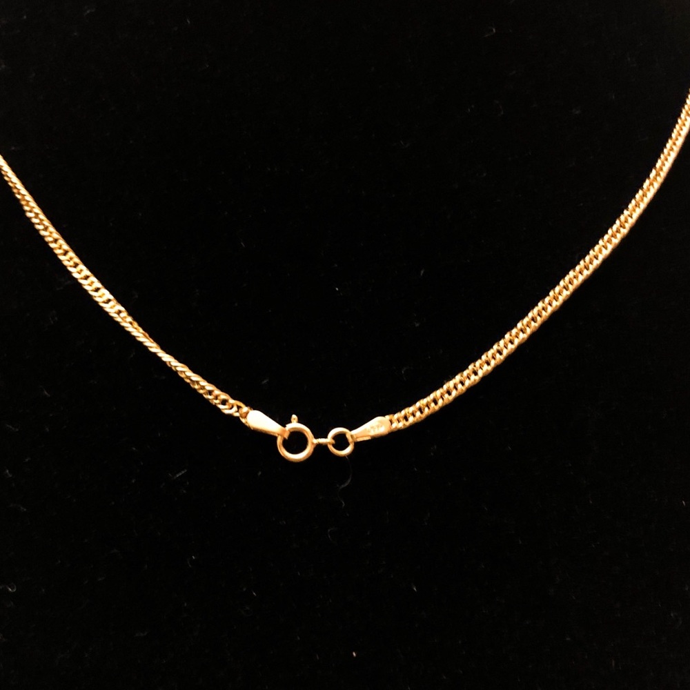 18k Genuine Gold Lulu Cross 3D Necklace - Picture 5 of 5